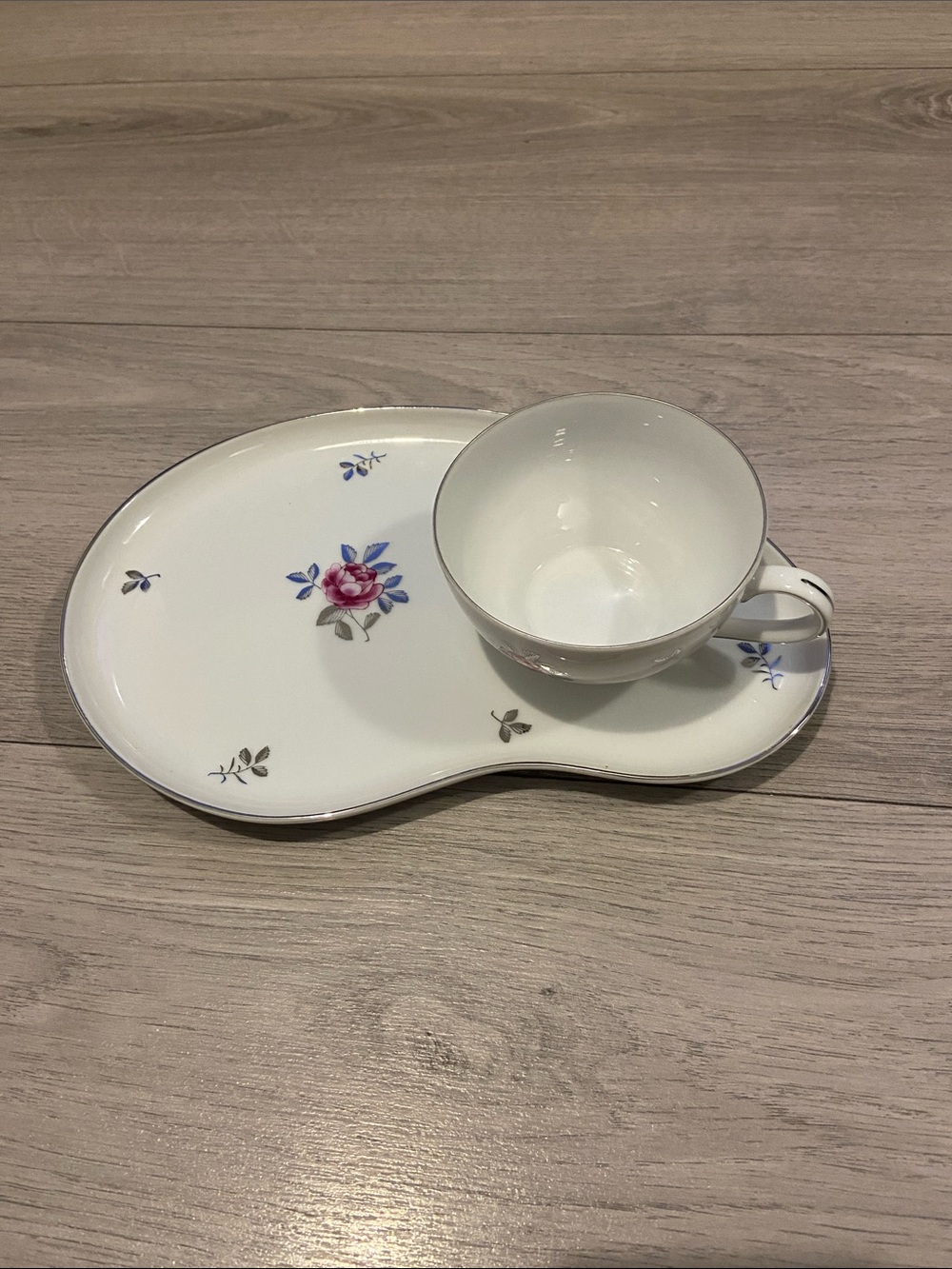 Set of 6 cups and luncheon plates